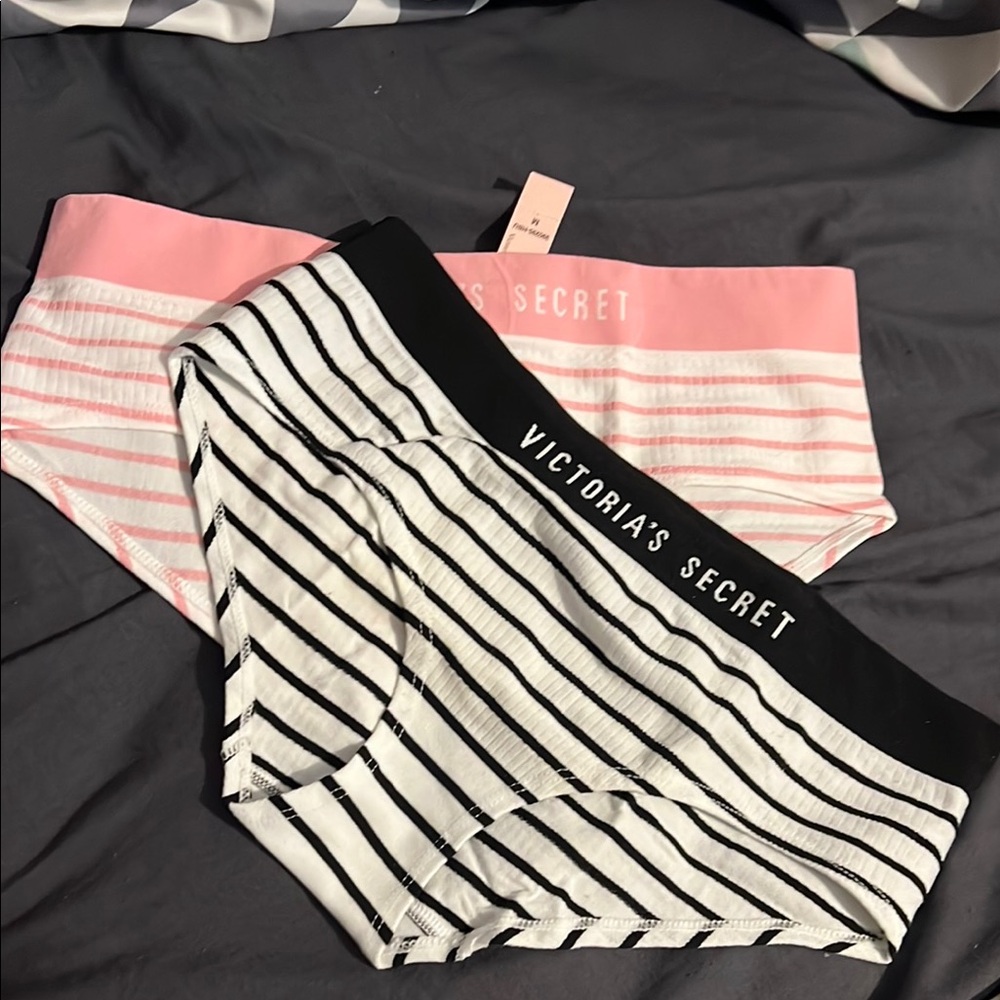 Victoria's Secret Striped Panties Set Hiphugger